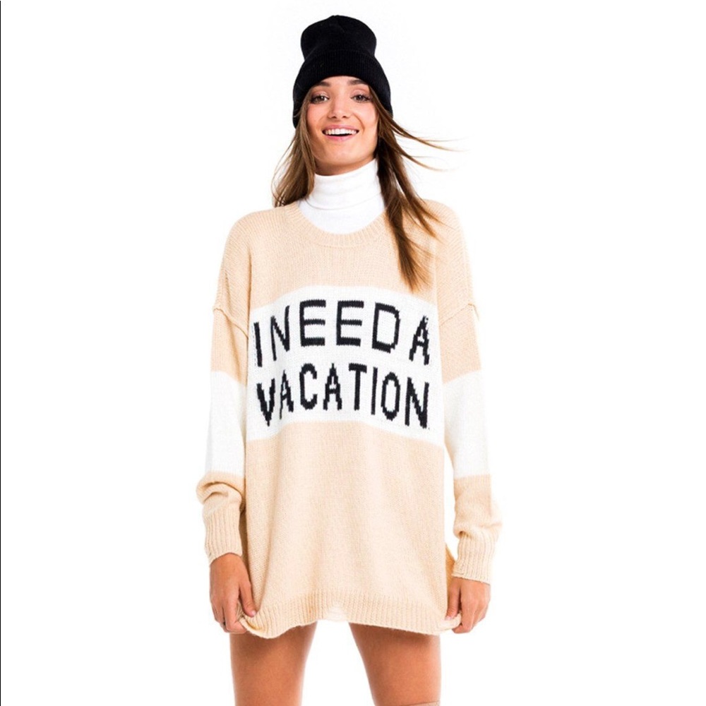 Wildfox Vacation Cozy Oversized Sweater